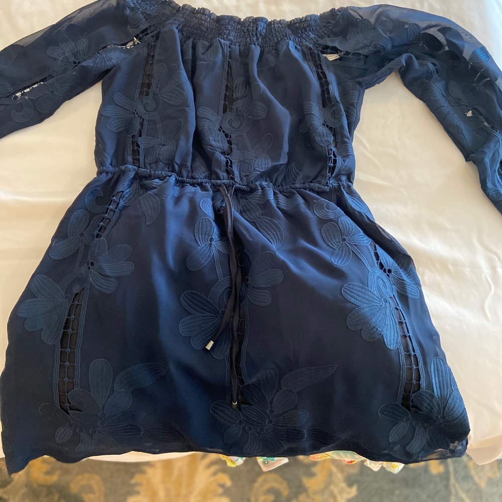 Cute off shoulder lace dress